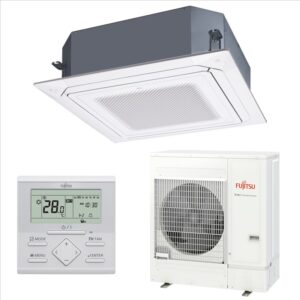 Fujitsu AUXG54KRLB + AOYG54KQTA Circular-Flow White Cassette Eco Series Three-Phase