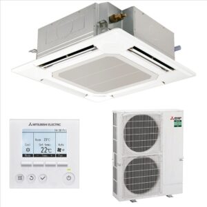 Mitsubishi PLA-M125EA2 + PUZ-ZM125YKA2 Three-Phase 950x950 Cassette Power Inverter