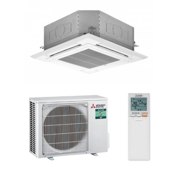 climatiseur-cassette-mono-split-mitsubishi-4-voies-plsz-m50ea-r32 - Coolexia