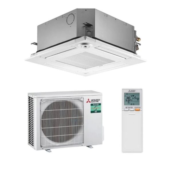 climatiseur-cassette-mono-split-mitsubishi-4-voies-slz-m50fa-suz-m50va-r32 - Coolexia