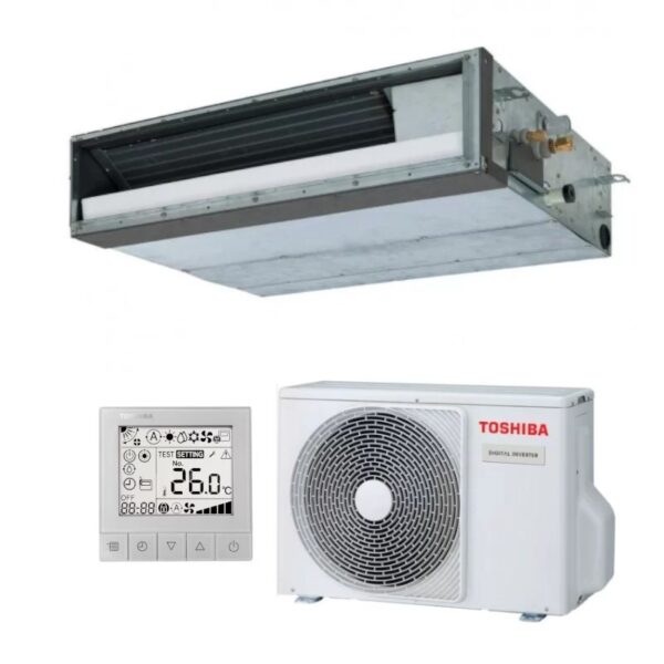 climatiseur-gainable-mono-split-toshiba-extra-plat-di-rav-hm561sdty-e-rav-gm562atp-e-r32-suzuka-slim-extra-plat - Coolexia