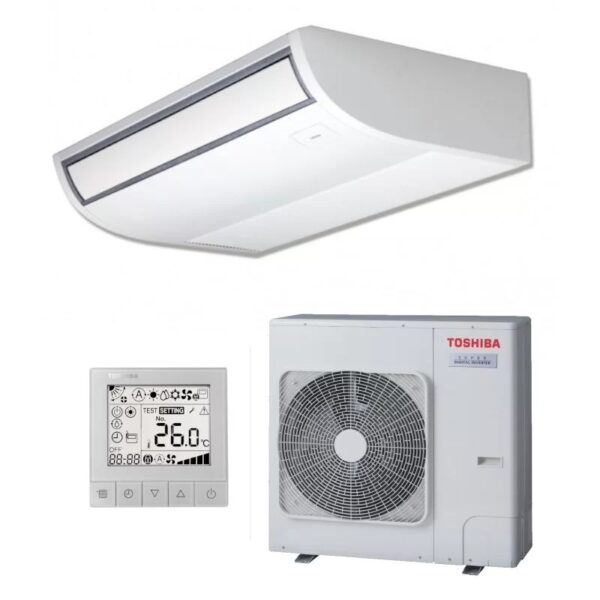 climatiseur-plafonnier-mono-split-toshiba-montecarlo-di-rav-hm1401ctp-e-rav-gm1401atp-e-r32 - Coolexia