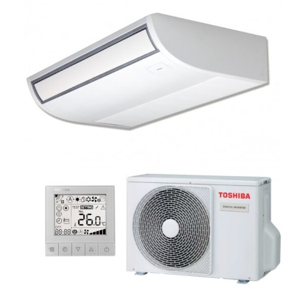 climatiseur-plafonnier-mono-split-toshiba-montecarlo-di-rav-hm1401ctp-e-rav-gm1402atw-e-r32-wifi-inverter-reversible - Coolexia