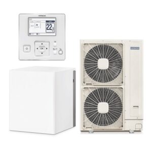 Hitachi RAS-4WHVNPE + RWH-4.0VNFE Yutaki S80 Heat Pump Set